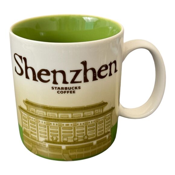 2015 STARBUCKS Coffee Mug Cup SHENZHEN 16 oz Discontinued China - Picture 1 of 8